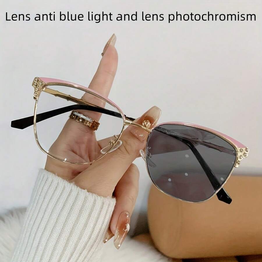 Sunglasses Cat Eye - Kacamata Cat-Eye Wanita Modis Berhiaskan Batu