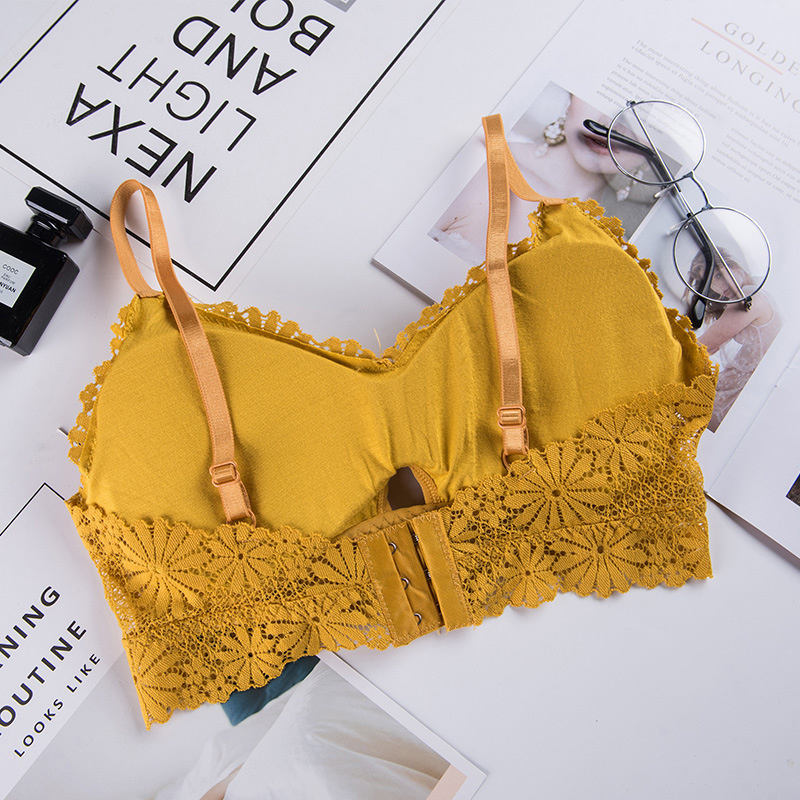 Bra renda gadis seksi 3D, paka - Bralette Triangle Set ulasan dan harga