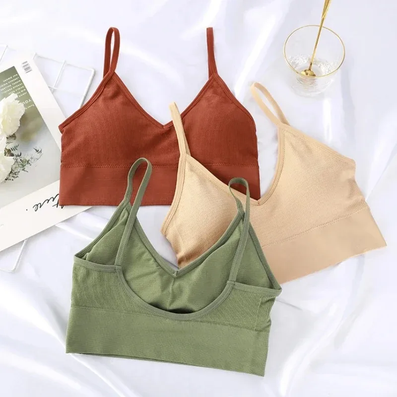 BH Push Up tanpa kelim wanita, - Bralette Triangle Set ulasan dan harga
