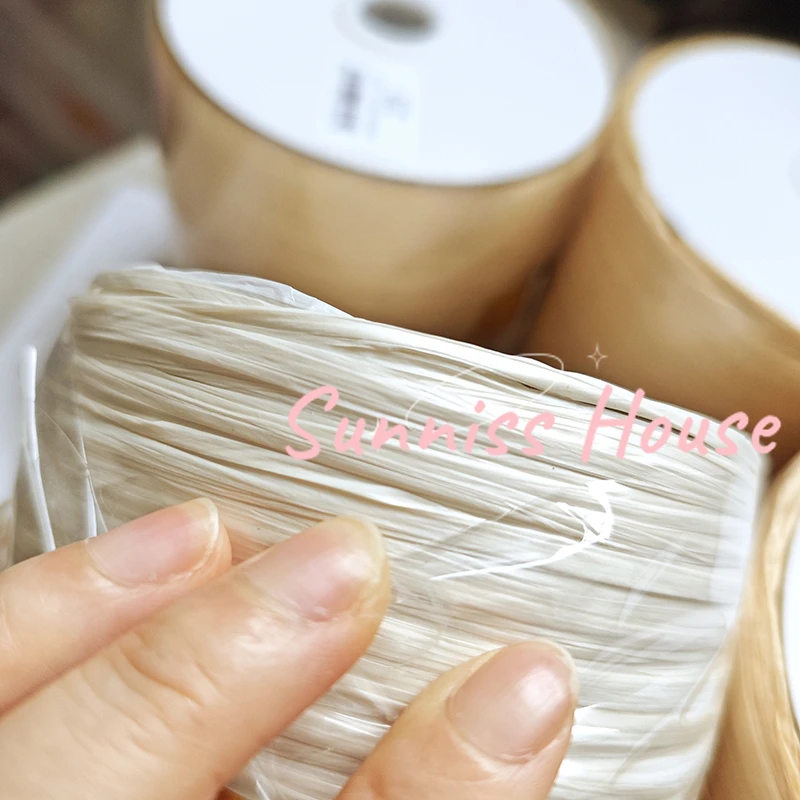 Benang rafia Matte 600M, benan - Crochet Bag Raffia ulasan dan harga