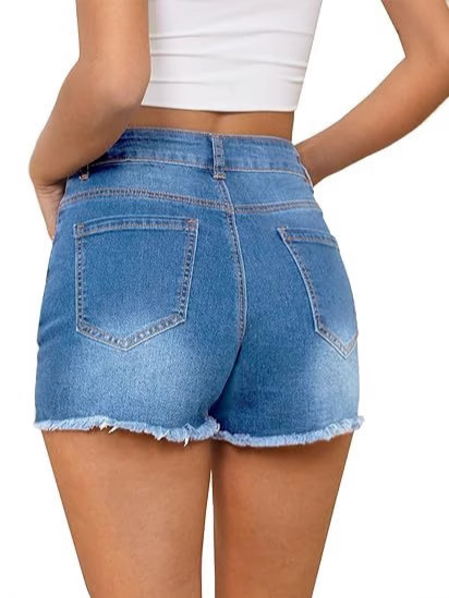 Celana Pendek Denim Vintage Ka - Shorts Denim Frayed ulasan dan harga