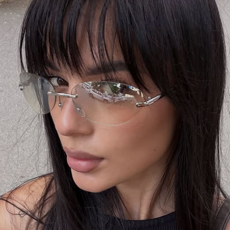 Kacamata Hitam Oval Tanpa Bing - Sunglasses Cat Eye ulasan dan harga