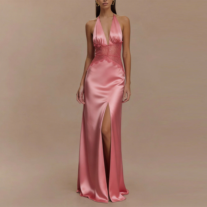 Gaun Maxi Halter Tanpa Punggun - Maxi Dress Halter ulasan dan harga