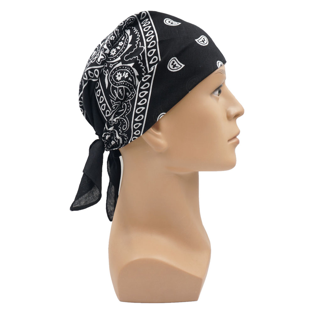 100% Katun Paisley Bandana Boh - Headband Summer Knit ulasan dan harga