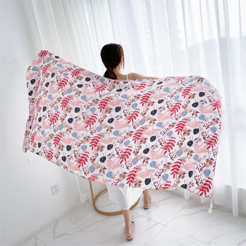 90X185Cm Gaun Pantai Musim Pan - Linen Dress Wrap ulasan dan harga